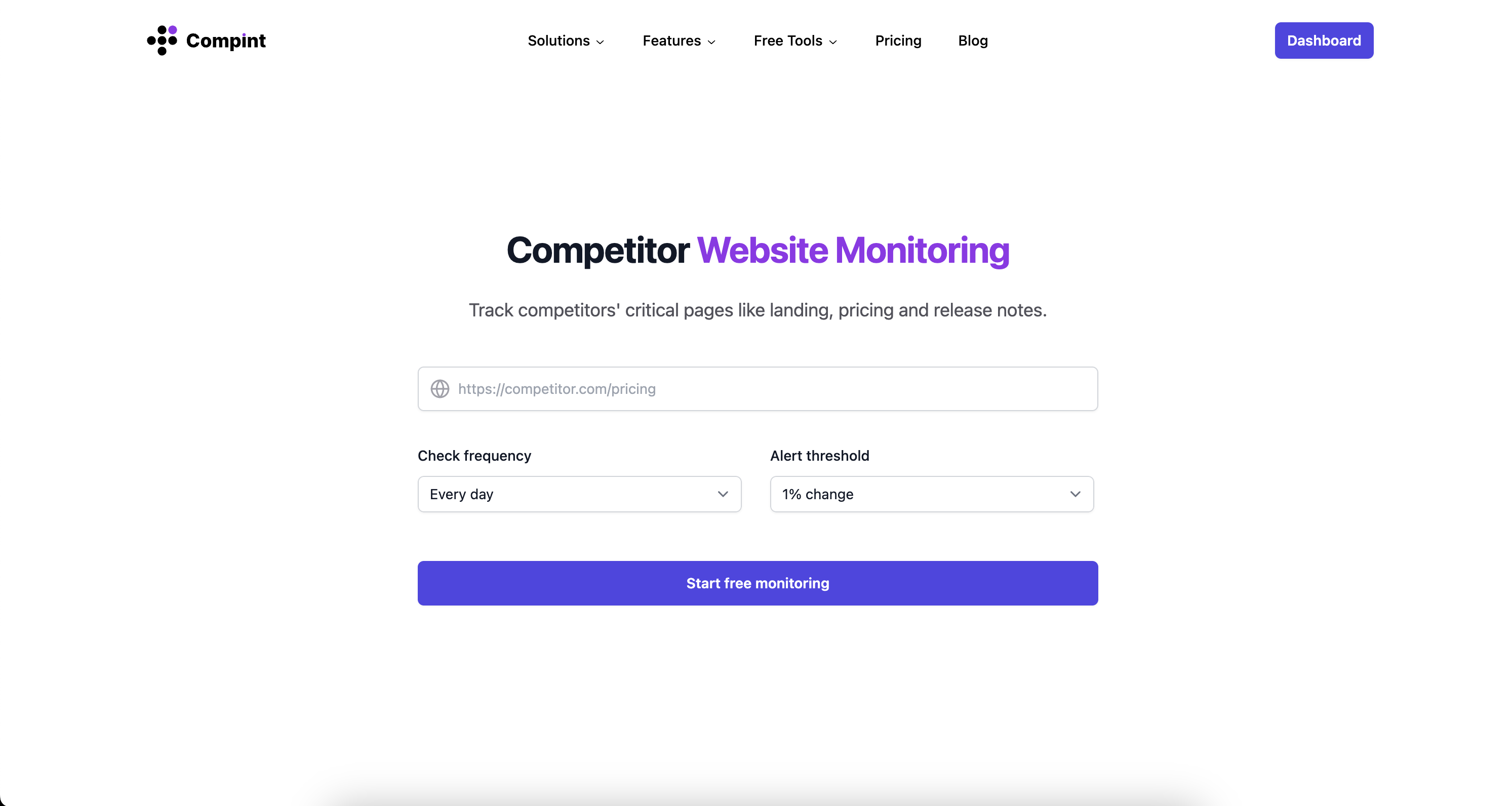 Analyze competitor's request demo page to see what they require to do a demo