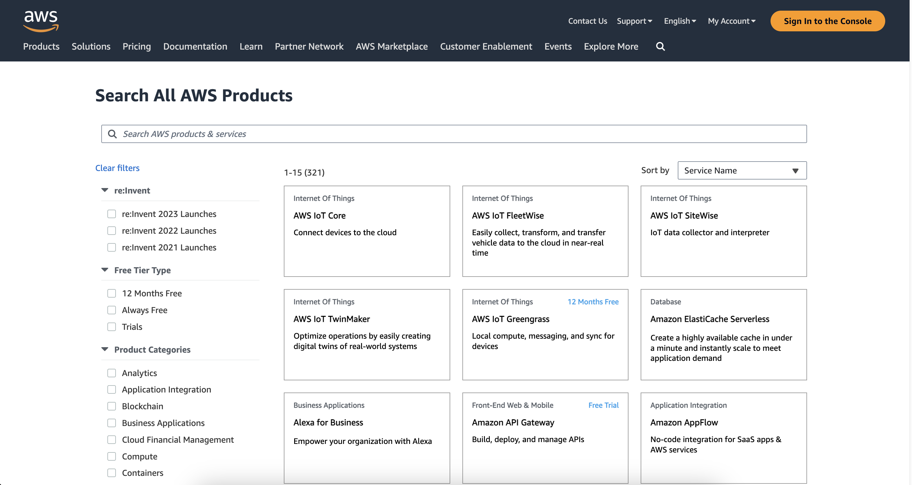 Analyze competitor's products overview page for new and existing products
